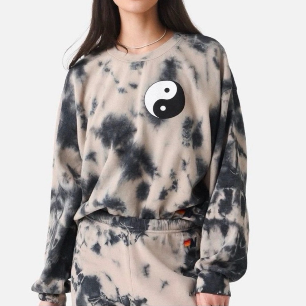 Aviator Nation Yin Yang Tie-Dye Sweatshirt S/M